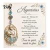 Women Keychain 12 Zodiac Sign with Keepsake Card, Star Card Pendant, Backpack Handbag Purse Charm, Inspirational Gift for Men Pendant