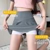 Anti-light Short Skirt Shark Pants Women's Summer Thin Outer Wear Running Fitness Nude Belly Fake Two Yoga Skirts