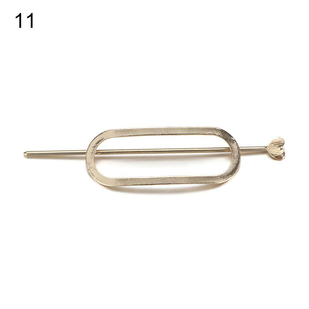 Women's Fashion Barrette Tiara Hairpins Bun Holder Headpiece Metal Hair Clip Vintage Hair Clips