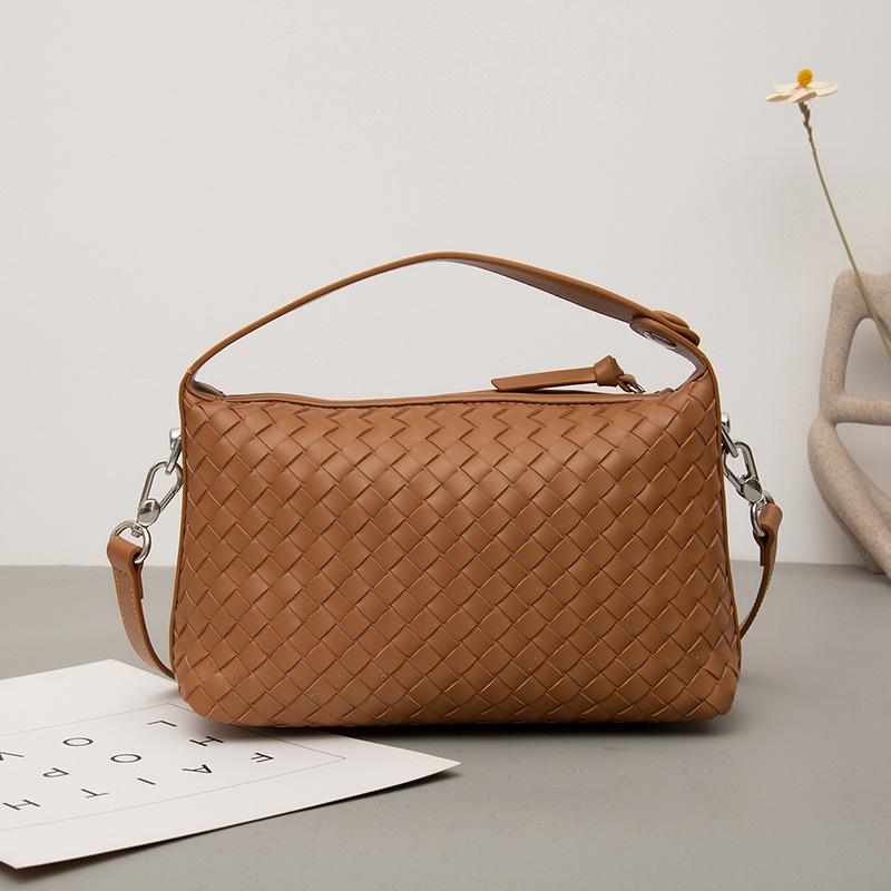 Сумка-подушка из коровьей кожи, плетеная сумка-подушка, женская сумка из натуральной кожи, сумка-мессенджер на одно плечо, сумка-мешок