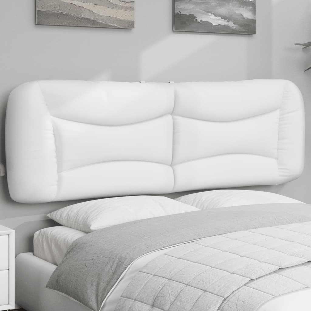 Headboard Cushion Hvar White 152 cm Faux Leather