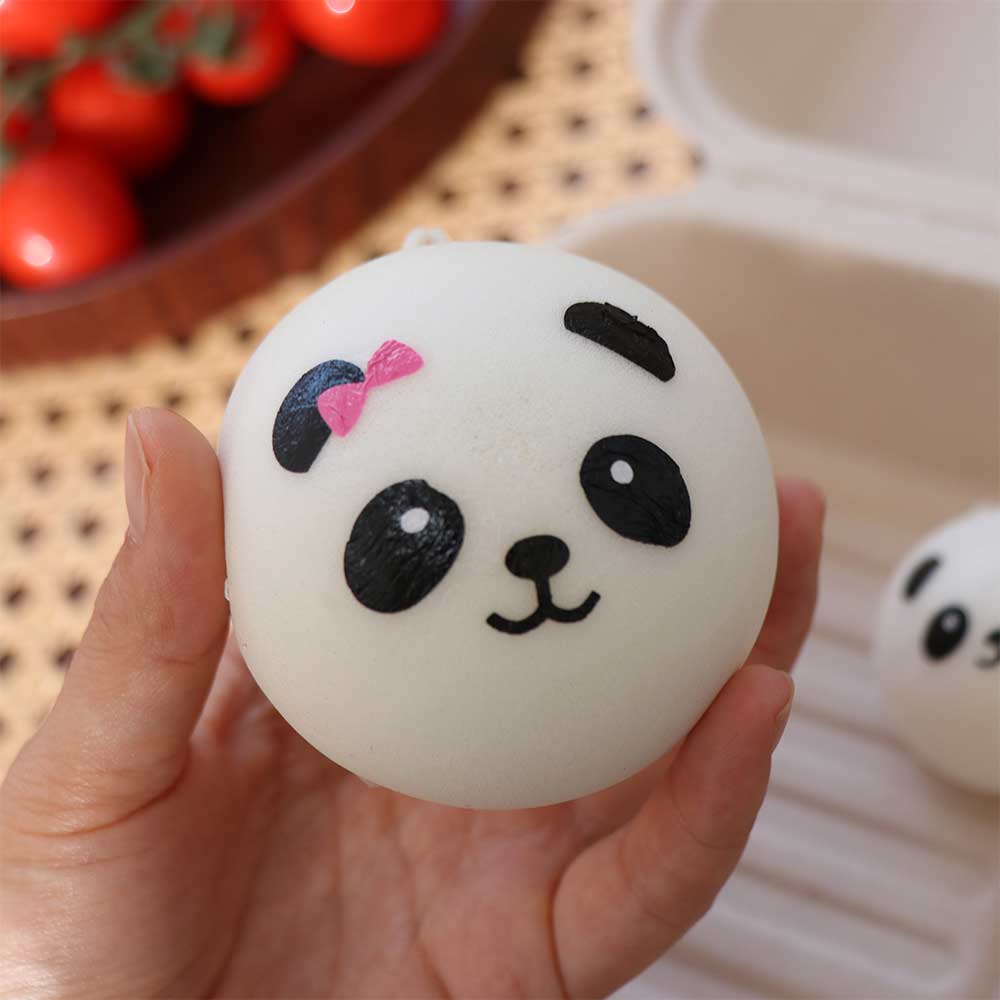 Relief Strap Venting Straps Soft Kawaii Toys Stress Cartoon Silicone Toys Squeeze Panda