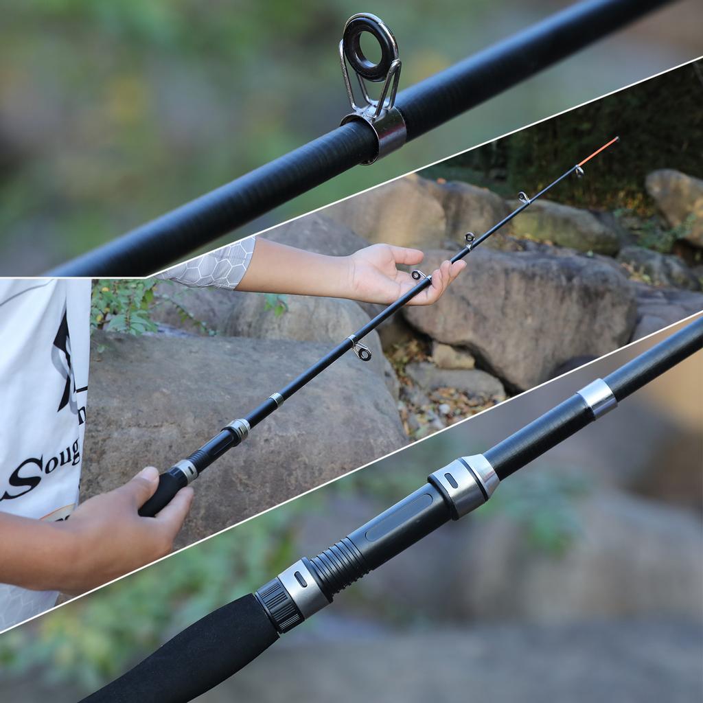 SOUGAYILANG Telescopic Carbon Fiber Fishing Rods Carp Boat Spinning Fishing Rod Poles Fishing Tackle Fishing Supplies