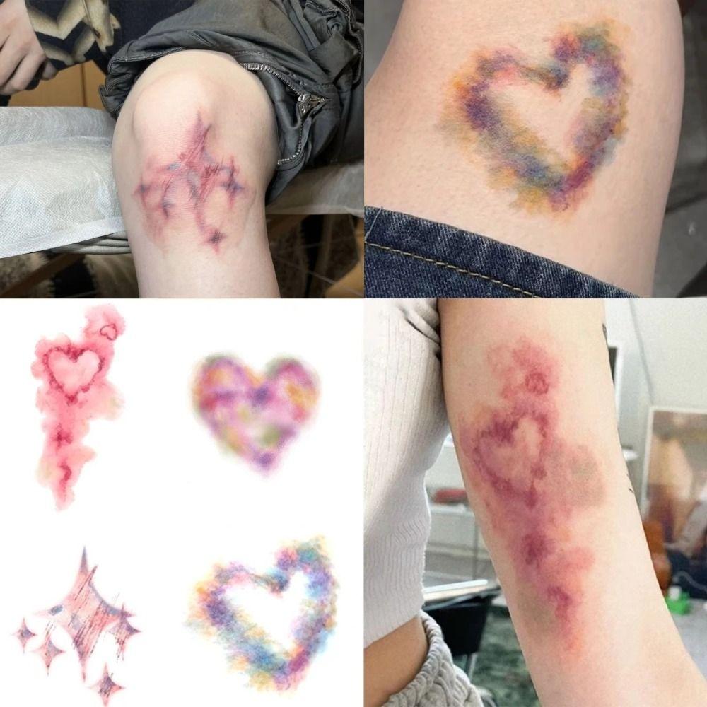 1/4Pcs Waterproof Wound Bruising Temporary Tattoos Realistic Fake Tattoo  Special FX