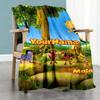 Biene Maja Customize Text Blanket Gift Customizable Blanket Comfortable Versatile for Picnics Office Sofa Home Decor All-Season Use