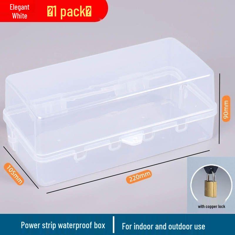 Waterproof Outdoor Extension Cord Box: Rainproof, Fully Enclosed, Bathroom Charging Power Strip