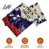Holiday Themed Table Cover Halloween Runner with Bow Ghost Mushroom Pumpkin Skeleton Print Runner 13 Durable Polyester x 70 Inch Spooky Kitchen