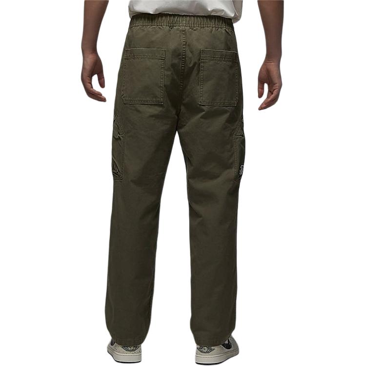 Nike Мужские баскетбольные брюки-карго Tatum Chicago Dri-FIT Оливково-зеленый Белый HF7844-222