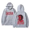 Худи с графикой Декстера Моргана для ТВ-шоу, мужская и женская одежда, модные ретро-пуловеры с капюшоном, унисекс, повседневный флисовый хлопковый свитшот