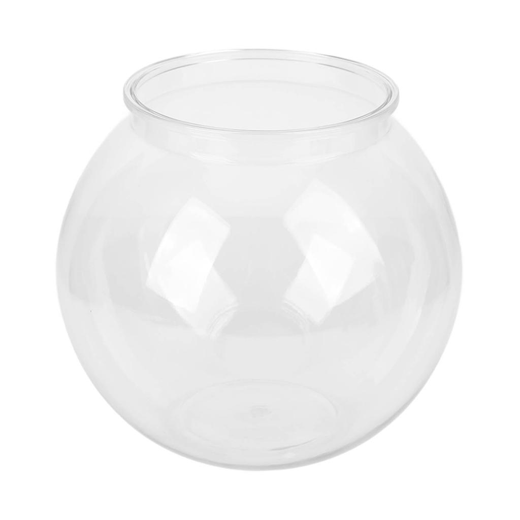 Сверхпрочный пластиковый круглый аквариум в стиле чаши, ударопрочный многоцелевой небольшой круглый аквариум для стола