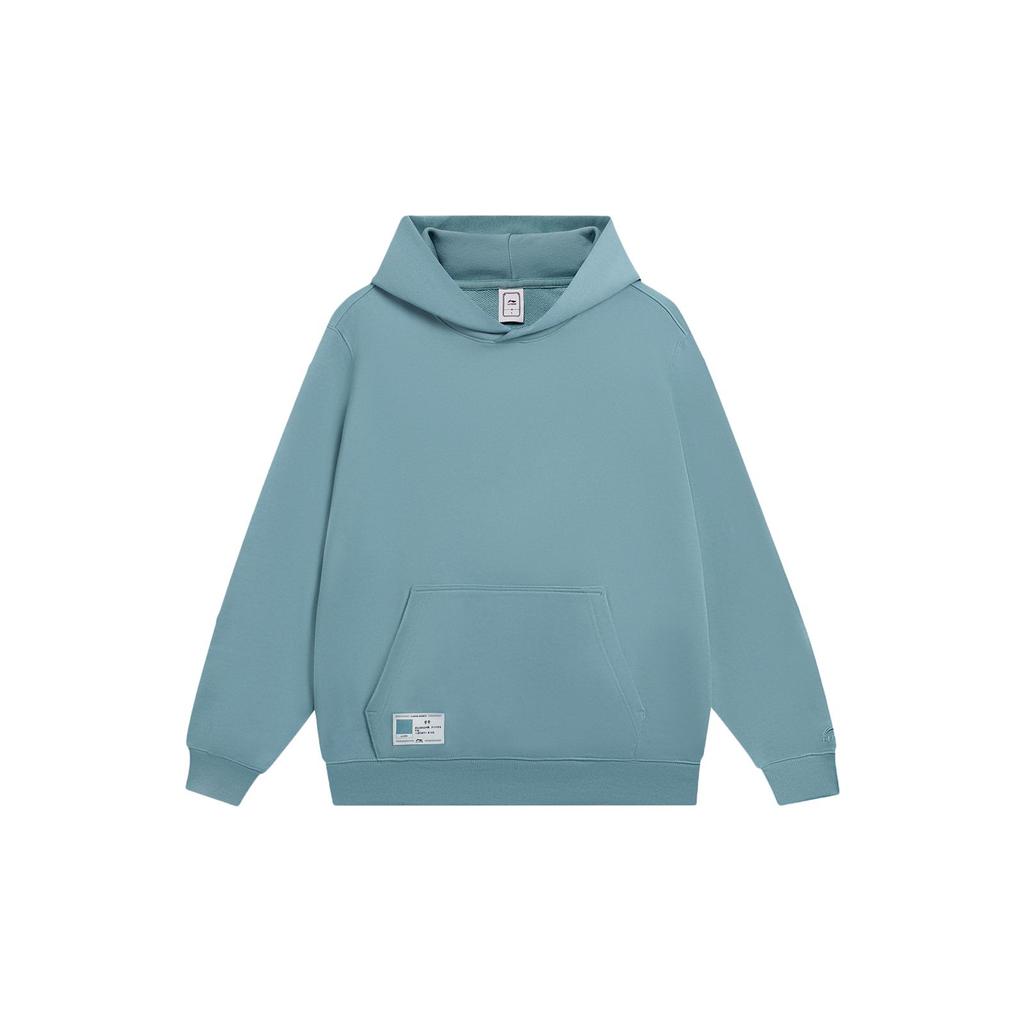 Толстовка мужская Li Ning Sports Trend Series с логотипом, однотонная, лаймово-зеленая AWDT069-1