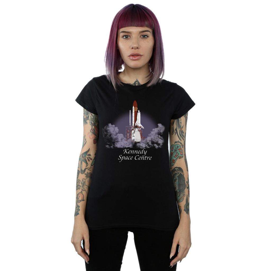 NASA Womens/Ladies Kennedy Space Centre Lift Off Cotton T-Shirt