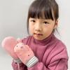 Kids Winter Gloves Cute Cartoon Plush Warm Gloves Fleece-Lined Thickened Windproof Gloves for Boys Girls Outdoor Playing
