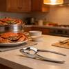 12Pcs Crab Cracker Tool Set Zinc Alloy Shellfish Seafood Kit with Nutcrackers Picks Lobster Opener Tool for Crab Nuts Home Restaurant Use