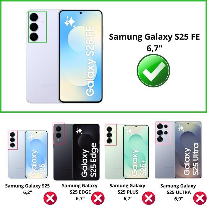 Coque antichoc pour Samsung Galaxy S25 FE et 2 Verres Trempé Film Protection Ecran Phonillico®