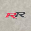3D Metal RR Logo Car Rear Trunk Sticker Front Grille Badge Emblem Decal For Honda Accessories ako256