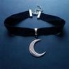 Fashion Crescent Moon Pendant Choker Necklace Charm Gothic Witchy Punk Jewelry Creative Gifts