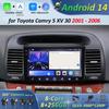 Car Radio Android 14 Intelligent System For Toyota Camry 5 XV 30 2001 - 2006 Multimedia Player GPS Navigation DSP Stereo