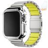 Титановый ремешок + ТПУ чехол для Apple Watch Ultra 3 2 49мм 46мм 45мм 44мм Мужской деловой браслет для iwatch 11 10 9 8 7 6 5 4 SE Ремешок