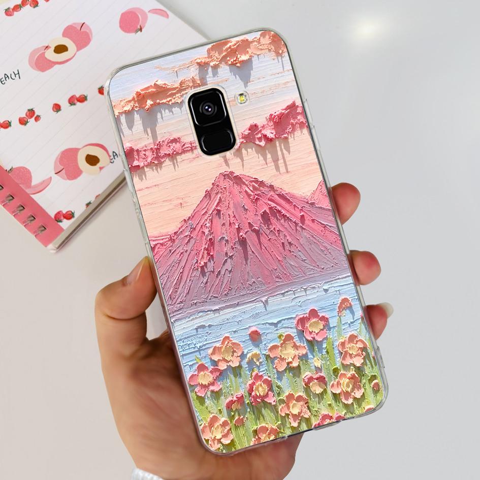 For Samsung A8 2018 Case A8 Plus Cover SM-A530F SM-A730F Fundas Fashion Butterfly Marble Soft Bumper For Samsung A8+ 2018 Hoesje