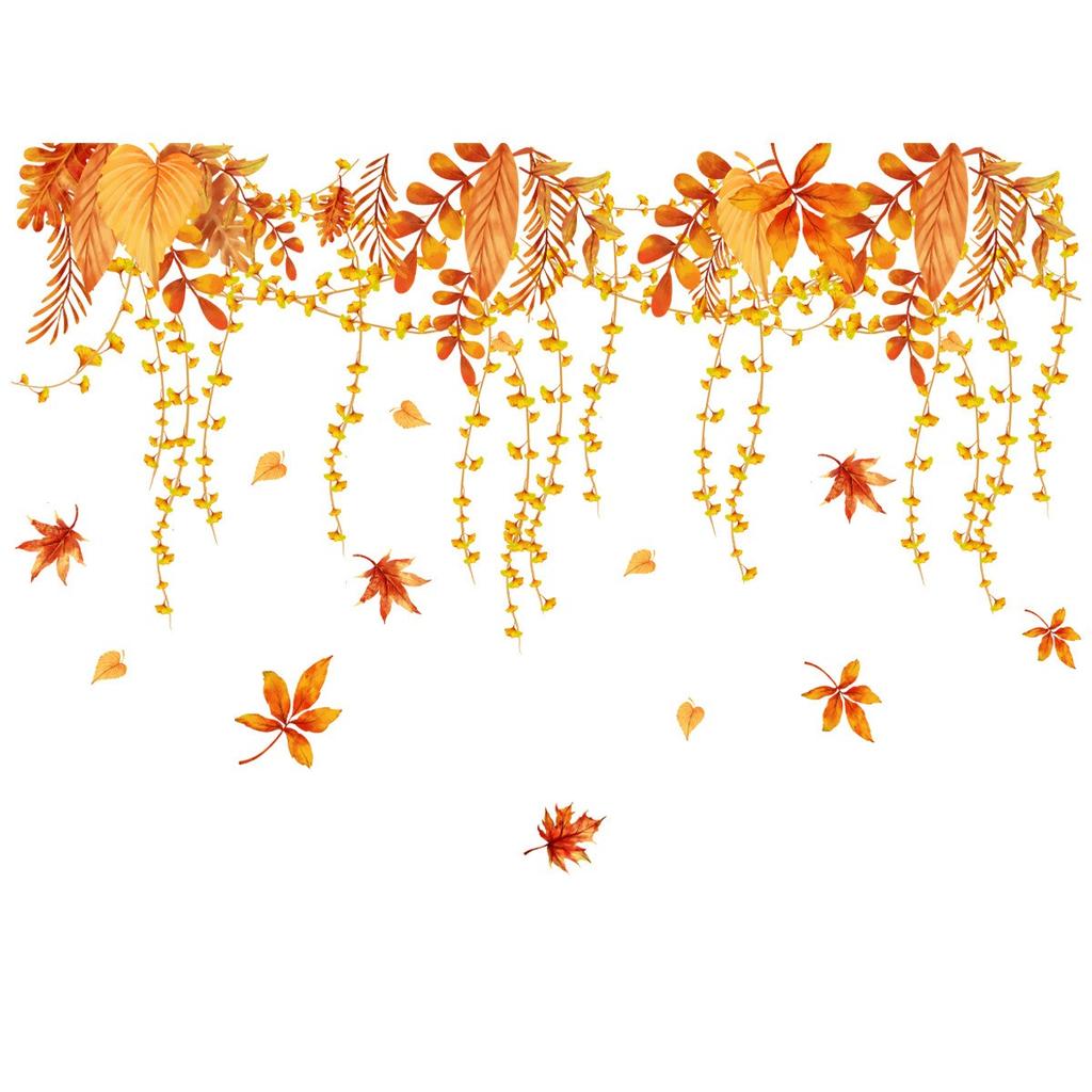Autumn Window Clings Reusable Window Decals Thanksgiving Window Stickers