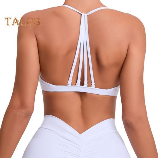 Женский спортивный бюстгальтер со съемными бретельками, беспроводной, с бретельками, спинка-борцовка, лифчик для йоги и фитнеса, быстросохнущий, без косточек, укороченный топ для тренировок в спортзале