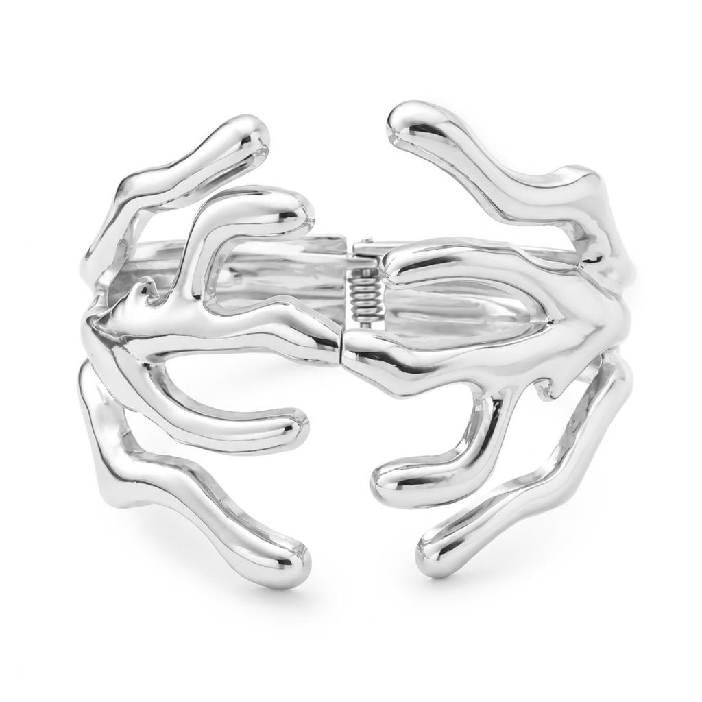 European and American hot-selling bracelets, cold wind irregular high-end bracelets, metal bangles wide bracelets