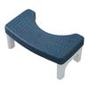Foot Stool Wide Base Anti-Slip Texture Ergonomic Design Toilet Foot Rest Waterproof Versatile Bath Stool for Toilet Pregnancy Elderly