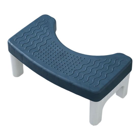 Foot Stool Wide Base Anti-Slip Texture Ergonomic Design Toilet Foot Rest Waterproof Versatile Bath Stool for Toilet Pregnancy Elderly