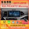 Автомагнитола Android 14 Carplay Мультимедийный Видеоплеер Для KIA PICANTO Morning 2011 - 2016 Навигация GPS IPS Головное устройство НЕ 2din