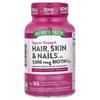 Nature's Truth Hair, Skin, Nails, Biotin-containing, Superior Strength, Immediate-release Liquid Softgel, 165 Tablets