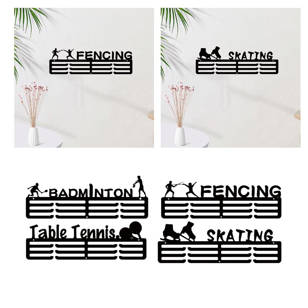 Awards Display Shelf Sport Medals Hanger Badminton Sports Award Runner Fencing Medals Display Hanger Medal Hanging Frame Rack