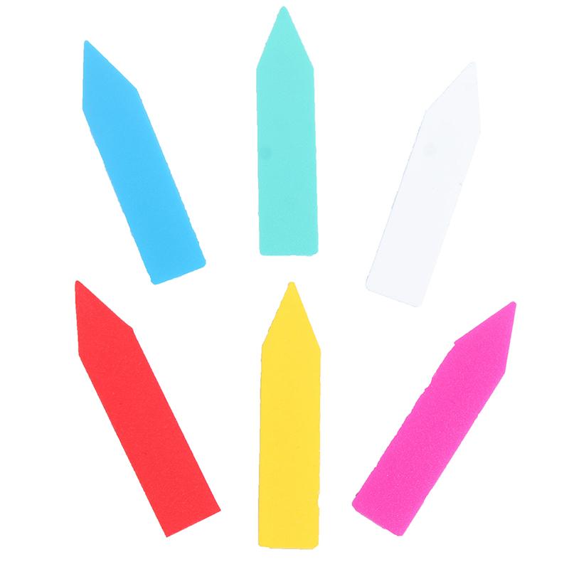 100 шт 5*1 см этикетки для растений комнатные бонсай имя бирка пластиковые разноцветные бирки для садоводства