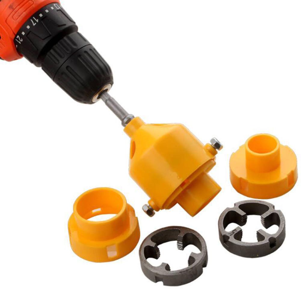 Комплект для нарезания резьбы на трубах из ПВХ с матрицами /2 дюйма 3/4 дюйма, круглая матрица для нарезания резьбы на трубах