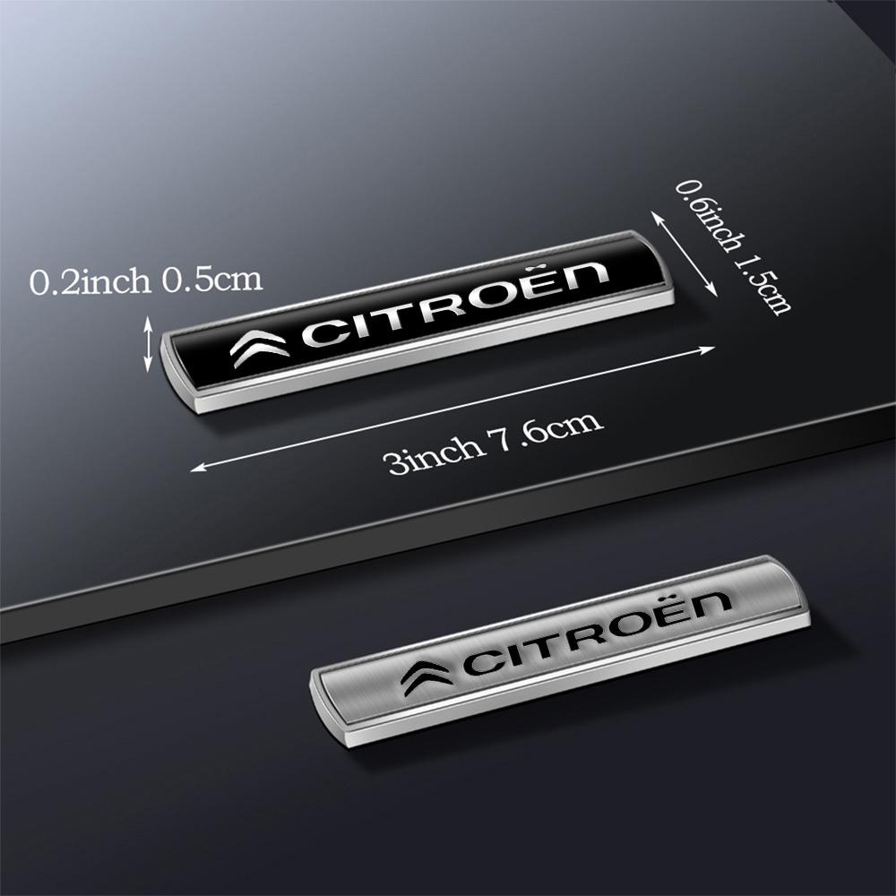 3D Metal Styling Car Rear Trunk Body Fender Emblem  Decoration Sticker For Citroen C4 C3 C5 C1 Berlingo Celysee Cactus Picasso