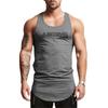 Summer Men's Running Training Stringer Vest Fitness Body-building Slim Sleeveless T-shirt
