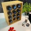 Organizer Set of 12 Glass Spice Jars Stand Labels 48 Pcs