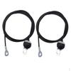 2 Pieces 2m 5mm Steel Fitness DIY Pulley Cable Biceps