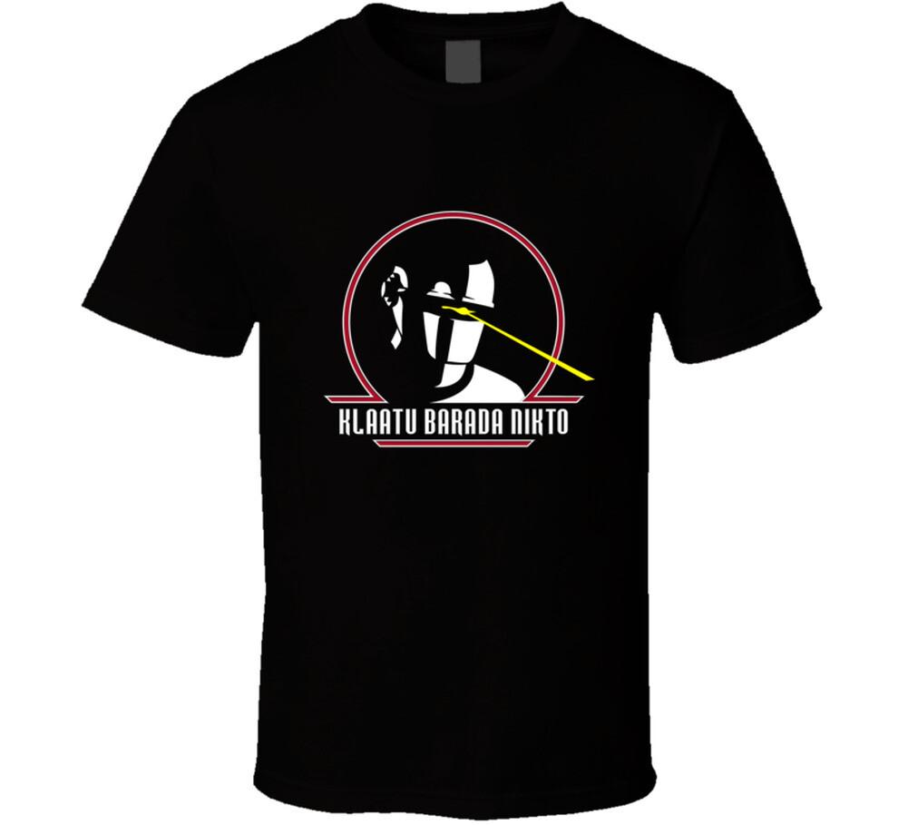 day the earth stood still Gort Klaatu Barada Nikto T Shirt Mens Womens Tees Top
