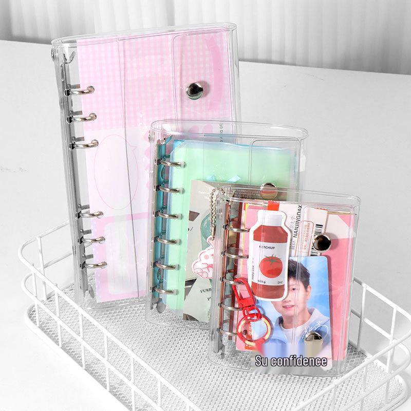 A6/A7 Double Buckle PVC Transparent Binder Planner with Detachable Shell