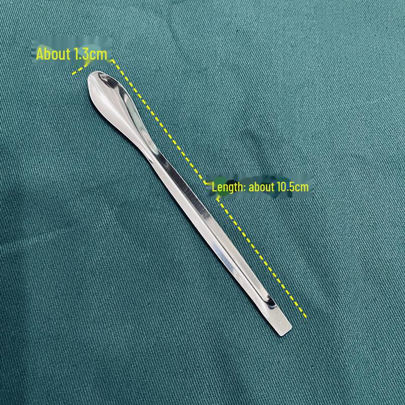 Набор из двух- и односторонних ложек для взятия проб лекарств из нержавеющей стали (22см) - 3 шт.