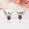 Angel Wings Earrings Female Cute Small Mini Diamond Wings Earrings Niche Design Earrings