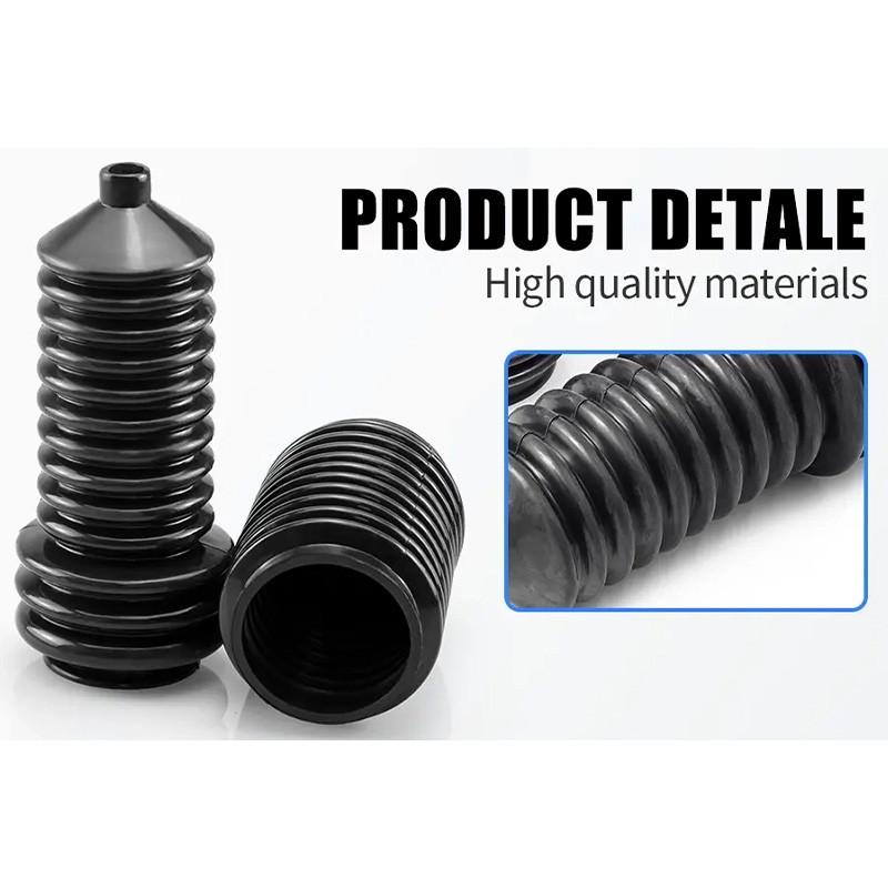 1 пара черных чехлов рулевой рейки мотоцикла, сменные аксессуары, подходят для Polaris Ranger/General/RZR 5412013 5412012