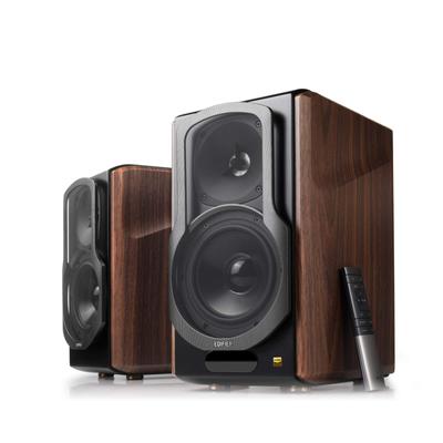 Edifier S2000MKIII Активный усилитель для колонок, 2-полосный, для книжной полки, 1 пара, стереомонитор ближнего поля, звук, деревянный aptX HD, декодирование Bluetooth5.0 - Встроенный - -