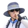 Men's Summer Outdoor Sun Hat - Wide Brim, Breathable, UV Protection, Cool Fishing Hat with Face Shield