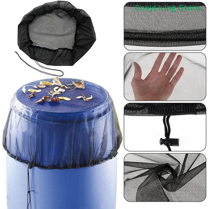 Anti-fall Leaves Filter Net Water Protection Tools 30-120cm Mesh Cover Netting For Rain Barrel Water Collection Bucket Raindrop