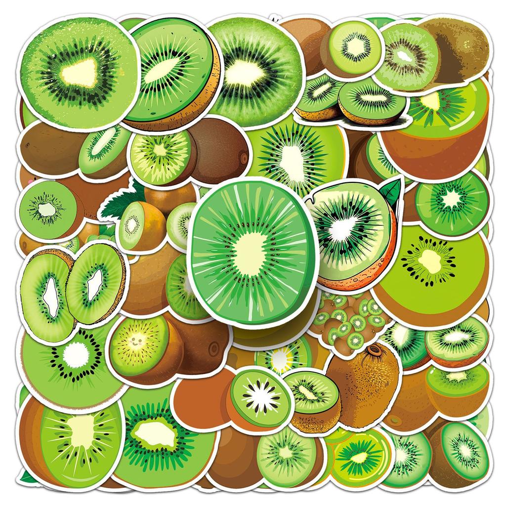 50 Киви Персонализированный Мультяшный Фрукт Детский Декоративный Стакан для Воды Чемодан Скейтборд Креативные Наклейки Гука