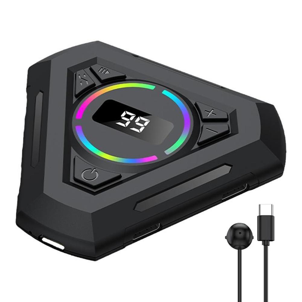 Физический кликер Устройство для щелчков пальцами с регулируемой скоростью, цифровым дисплеем и симулятором щелчков пальцами с подсветкой RGB для Android iOS