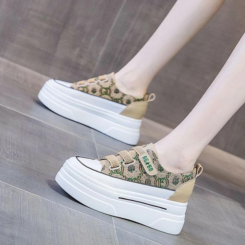 Спортивная женская обувь корейские спортивные высокие на платформе тенденции 2024 кроссовки обувь для женщин удобные и элегантные качественные AH