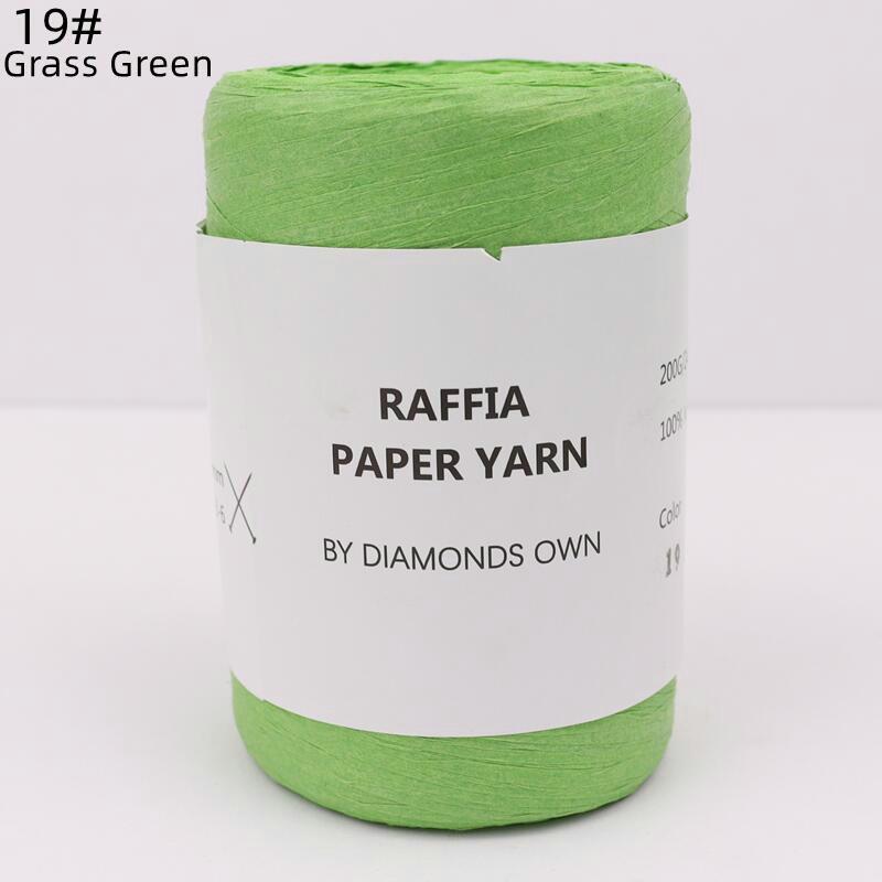 240M Natural Fiber Paper Summer DIY Hand Knitting Crochet Hat Bag Knitting Yarn Home Decoration